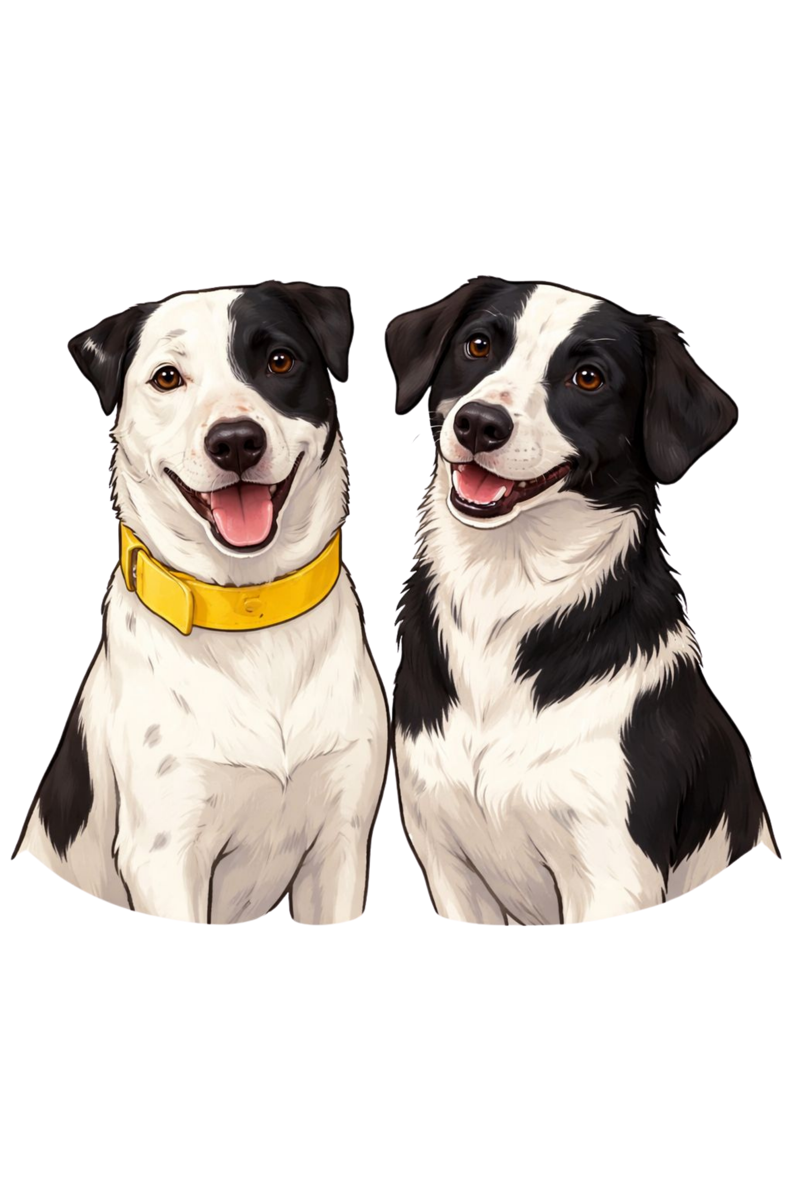 Tom and Jerry - our two Indie pups